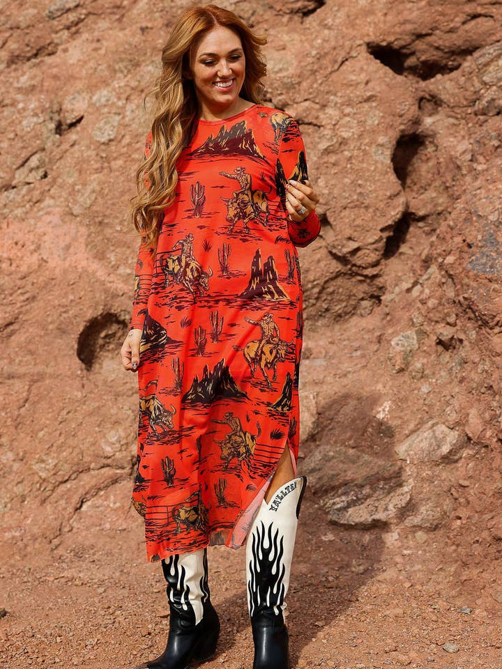 Burnt Toast - Wholesale Dress - Women's - Hold Your Horses Boxy Mesh Dress2