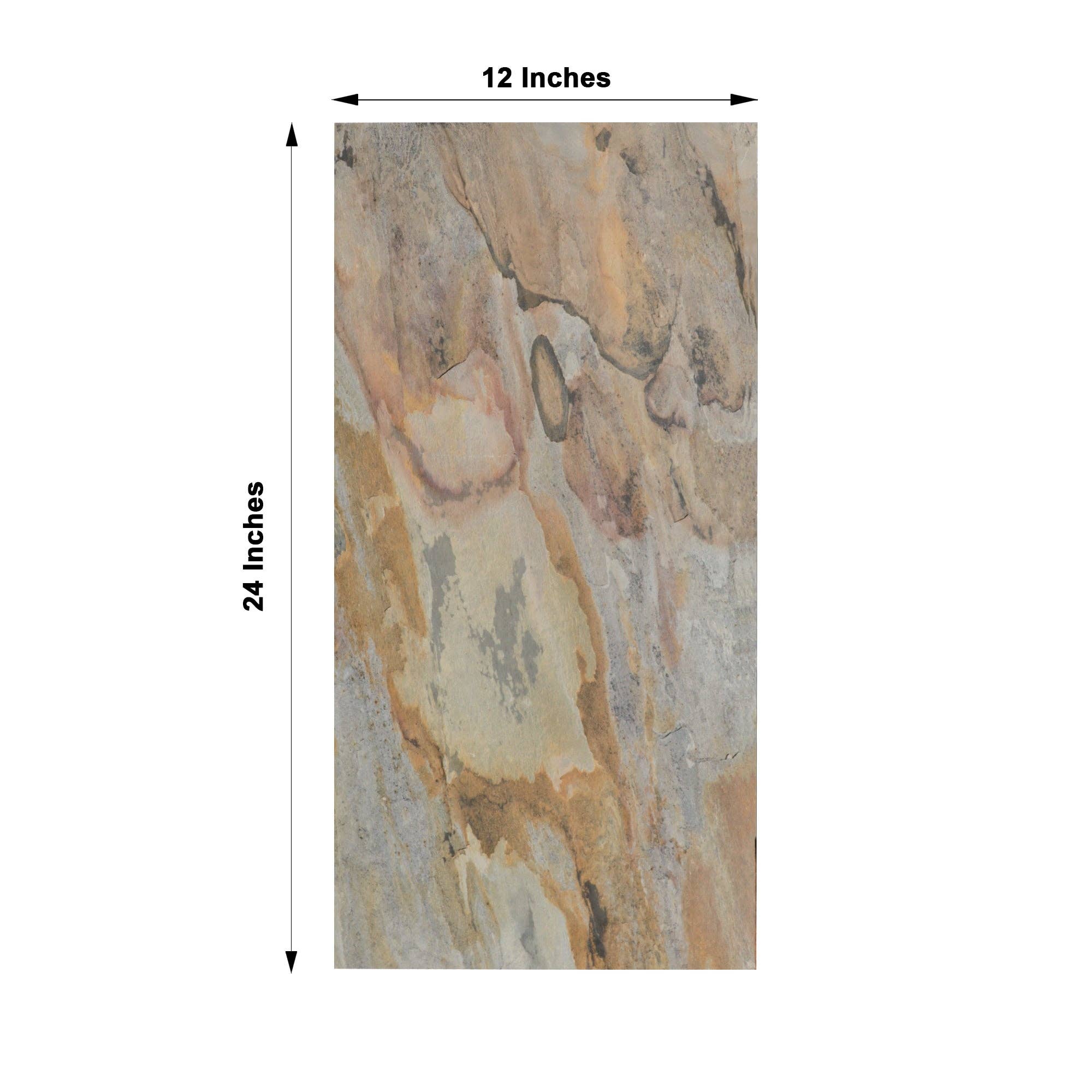 Stoneflex - Vendita all'ingrosso Mattonelle - Autunno Indiano - Fogli Sottili di Vero Pietra Adesivi [Confezione da 5]6