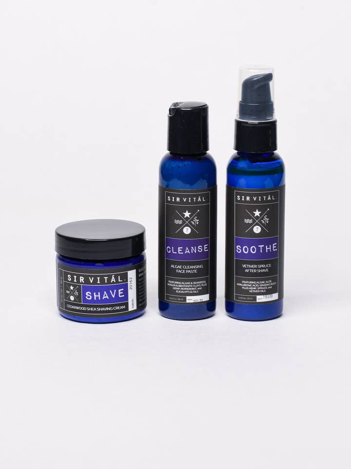Sir Vitál Clean Shave Gift Set for wholesale by Source Vital Apothecary