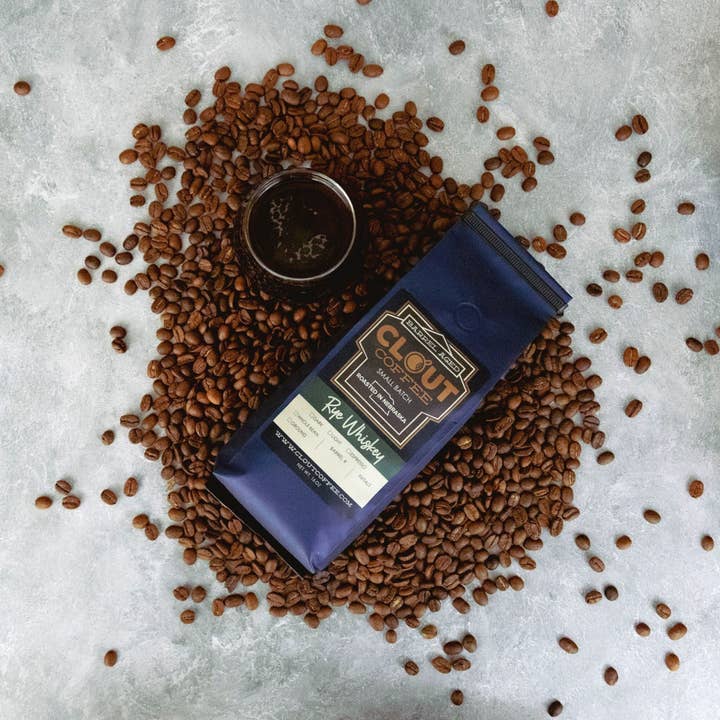 Clout Coffee - Wholesale Coffee Beans - Rye Whiskey Barrel Aged Coffee | 16oz2