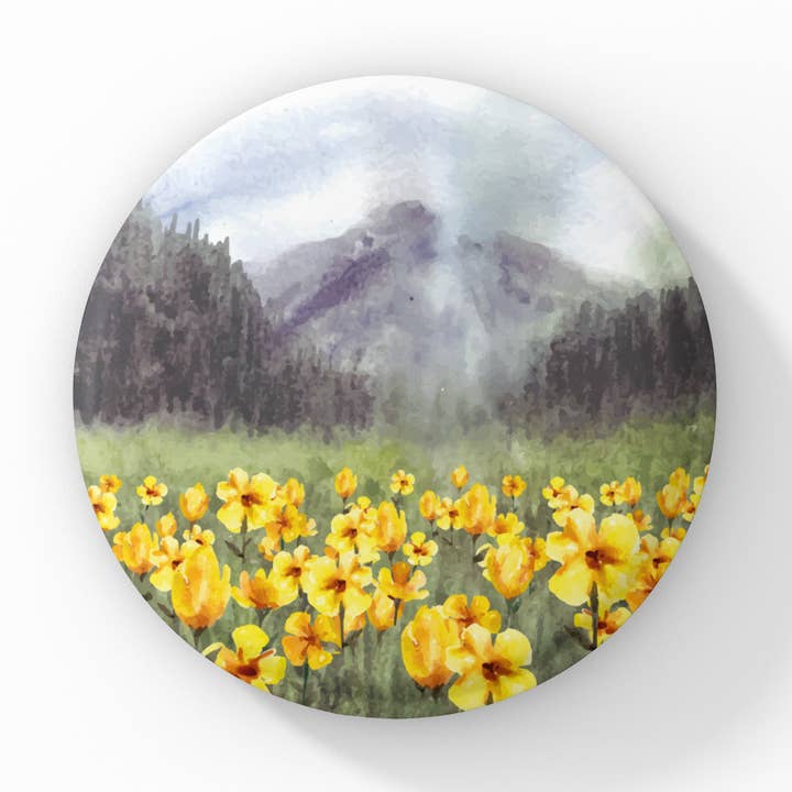 Vildblomstermark Pin-knap, Vildblomsternøglering, Magnet (Kopi) for engroshandel hos NatureCuts