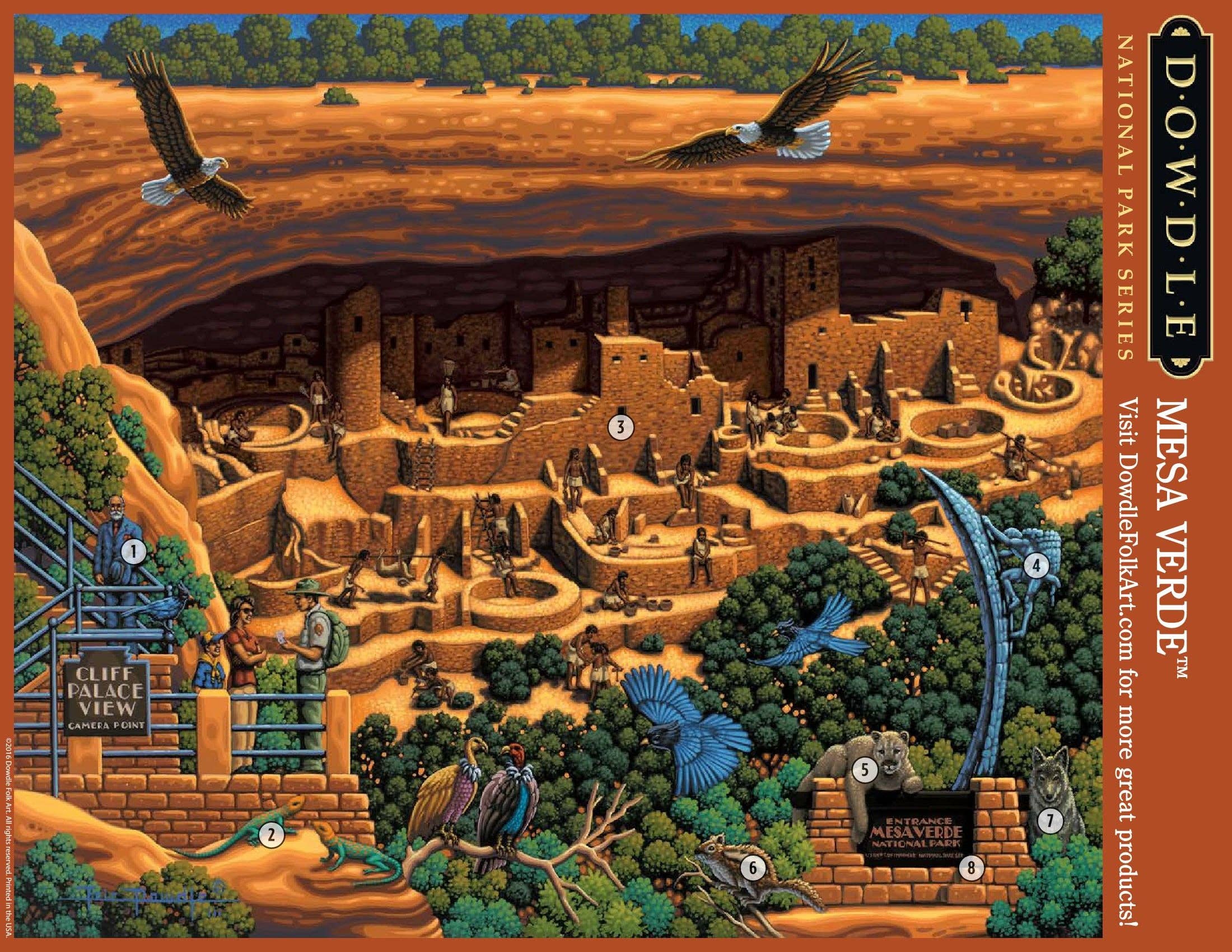 Boardwalk Puzzle Company - Wholesale Puzzle - Adult - Mesa Verde National Park - 500 Piece2