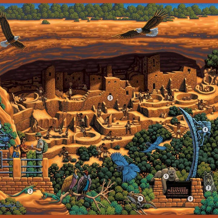 Boardwalk Puzzle Company - Wholesale Puzzle - Adult - Mesa Verde National Park - 500 Piece2