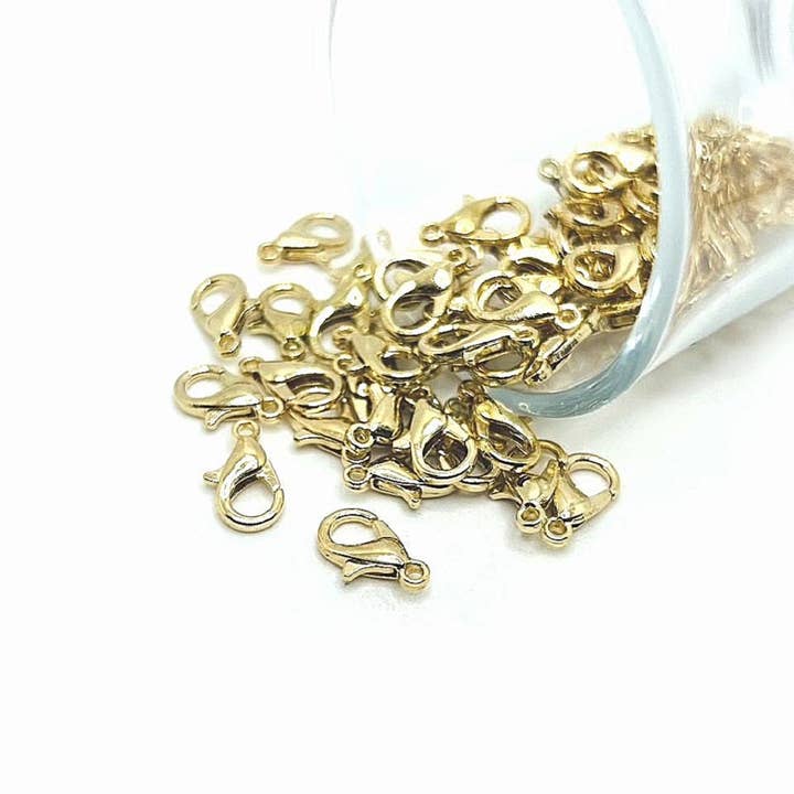 Guerrilla Charm - Wholesale Clasp - 500 Pcs 7x12mm Light Gold Lobster Clasps