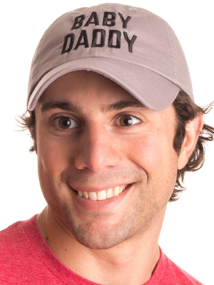 Baby Daddy | Funny New Father Joke Cap Father's Day Dad Gift Humor Baseball Hat for wholesale by Ann Arbor Tees