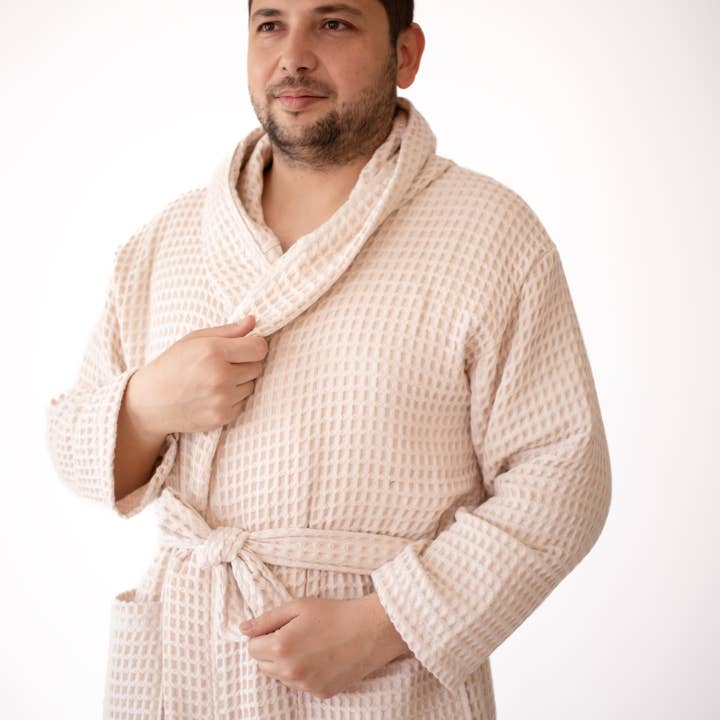 Vivamaison – Engroshandel Morgenkåbe - Unisex – Premium Vaflet Bomuld Badekåbe, Unisex Spa Komfort32