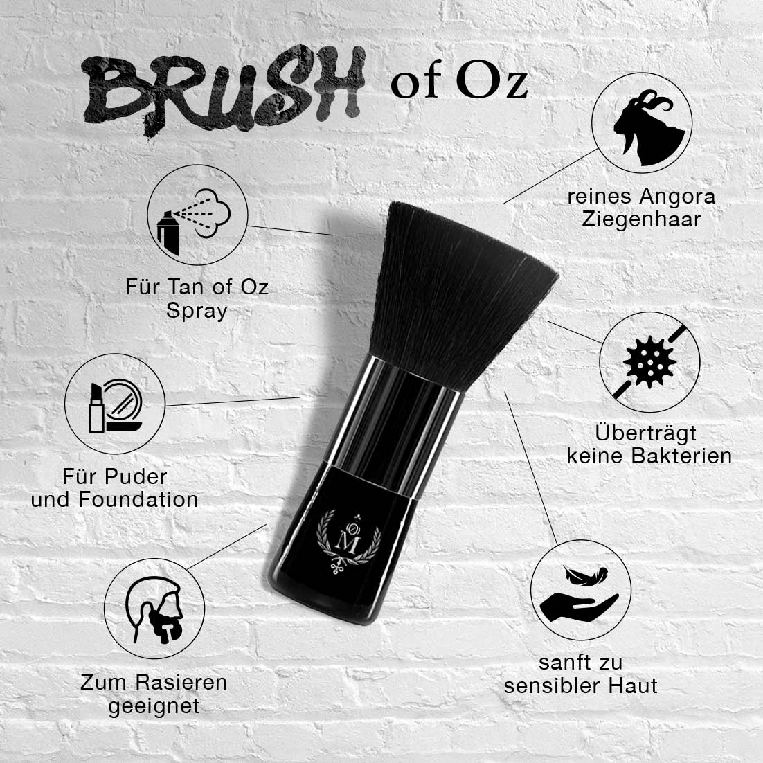 Oz - Venta al por mayor Cepillo para el cuerpo - Brocha Brush of Oz para Aplicación de Bronceado3