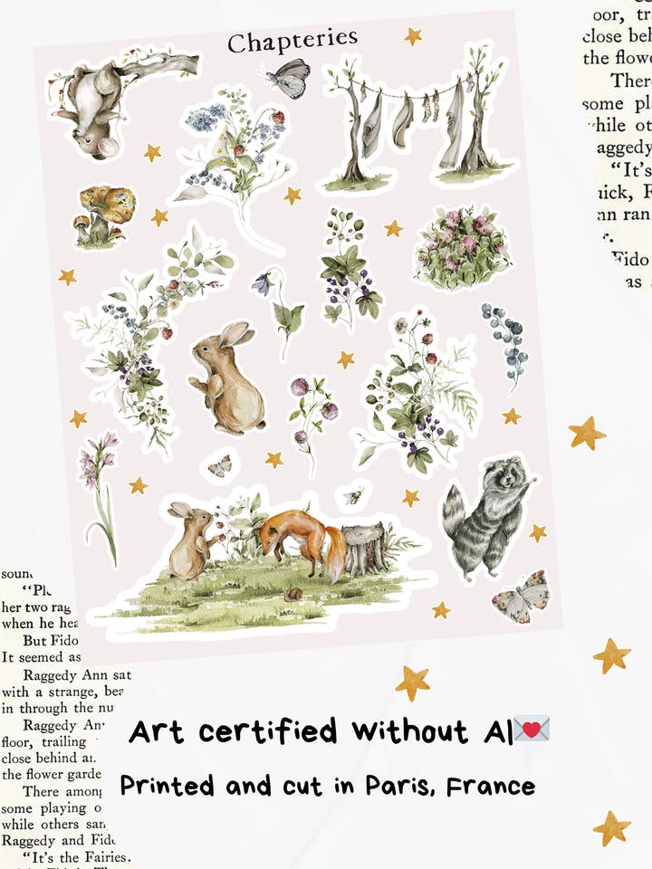 Foglio di adesivi - Vita nel bosco - S-289 per la vendita all'ingrosso da parte di Chapteries