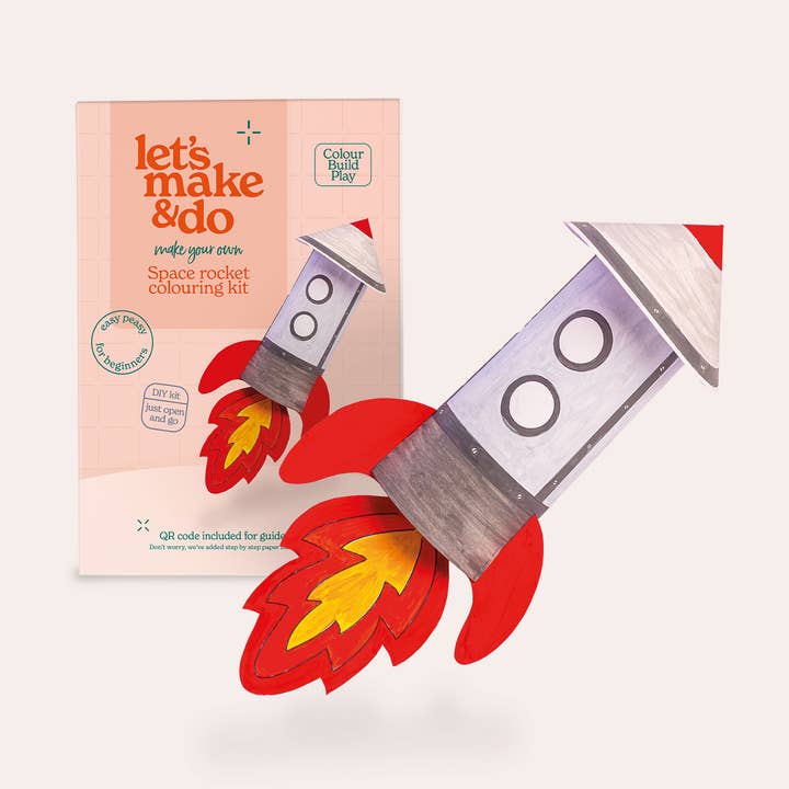 Rocket Colouring Kit for wholesale by Let's Make & Do