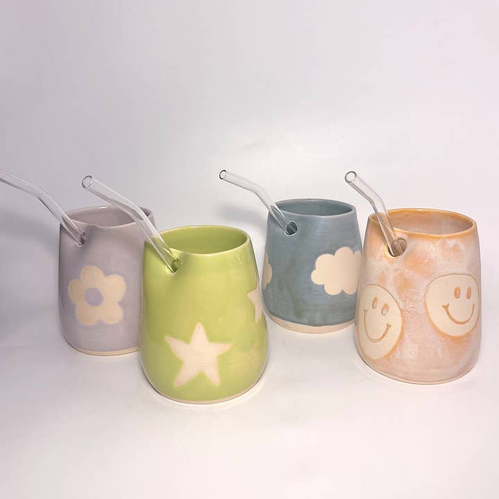Cute Straw Tumbler for wholesale by Lai Ceramics