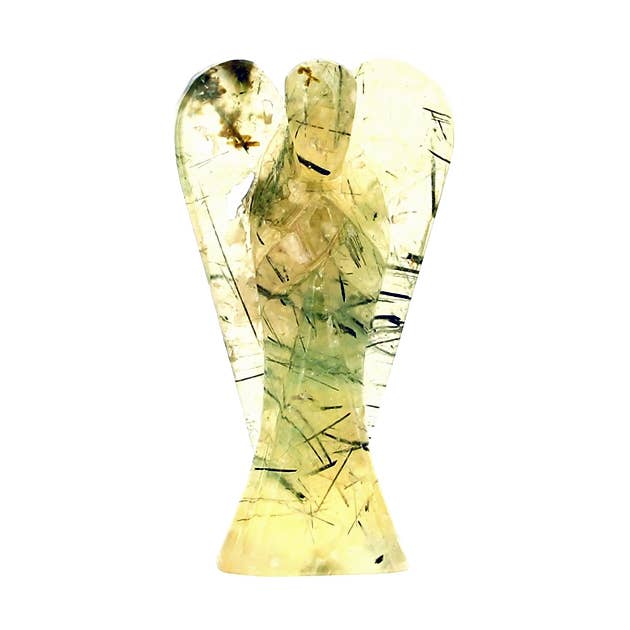 Artisans de Madagascar - Vendita all'ingrosso Pietra/cristallo spirituale - Ange Préhnite EXTRA 7,5 cm0