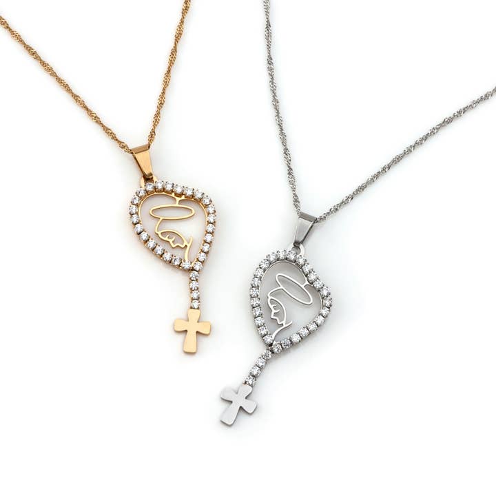 Shebiju - Wholesale Link & Chain Necklace - Our Lady of Fátima Necklace Steel GKN2211007