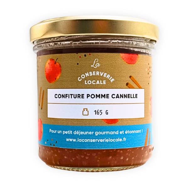 Confettura di Mele e Cannella Bio 170g per la vendita all'ingrosso da parte di La Conserverie Locale