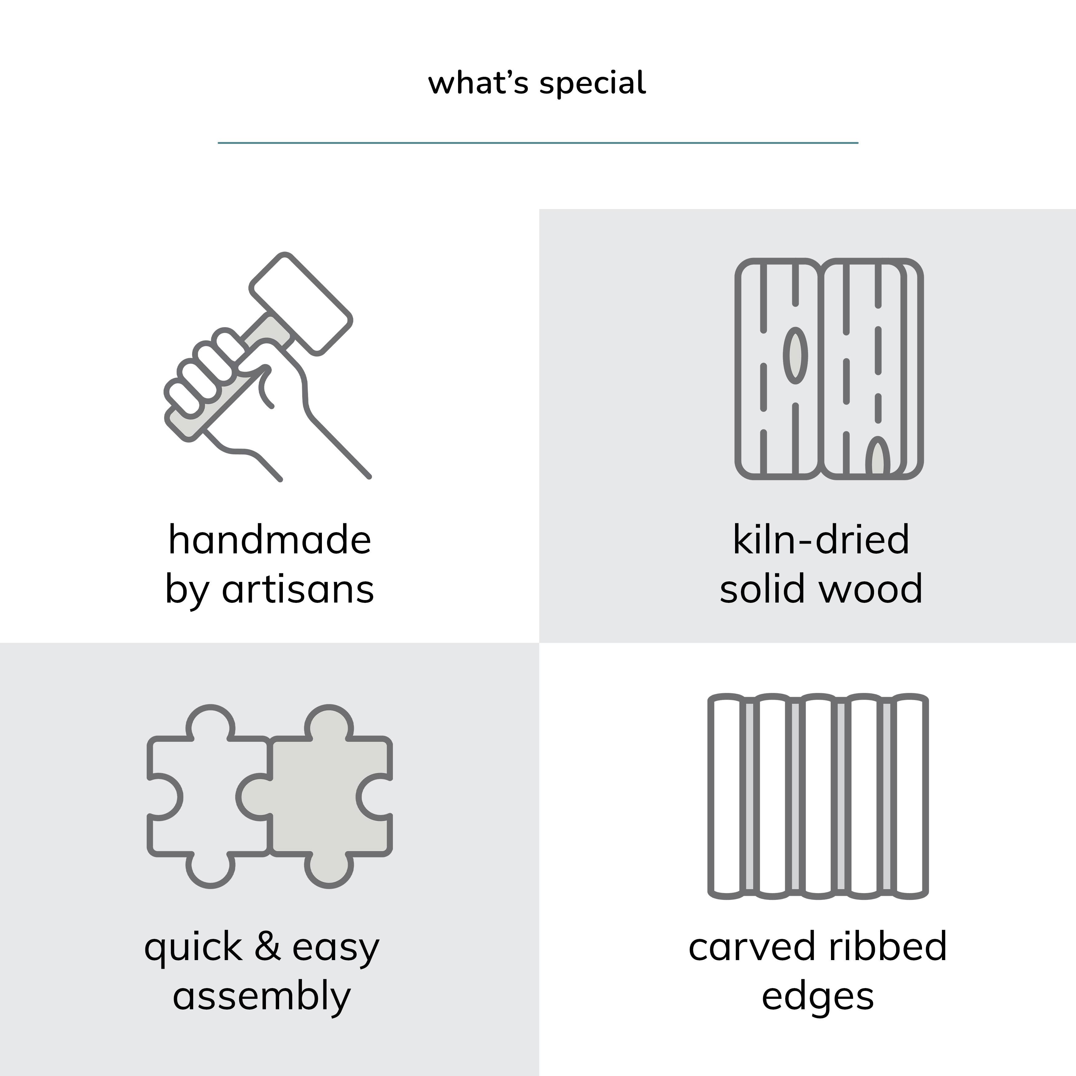 MH London - Vente Sous-main - Bureau d'ordinateur en bois massif Ancona32