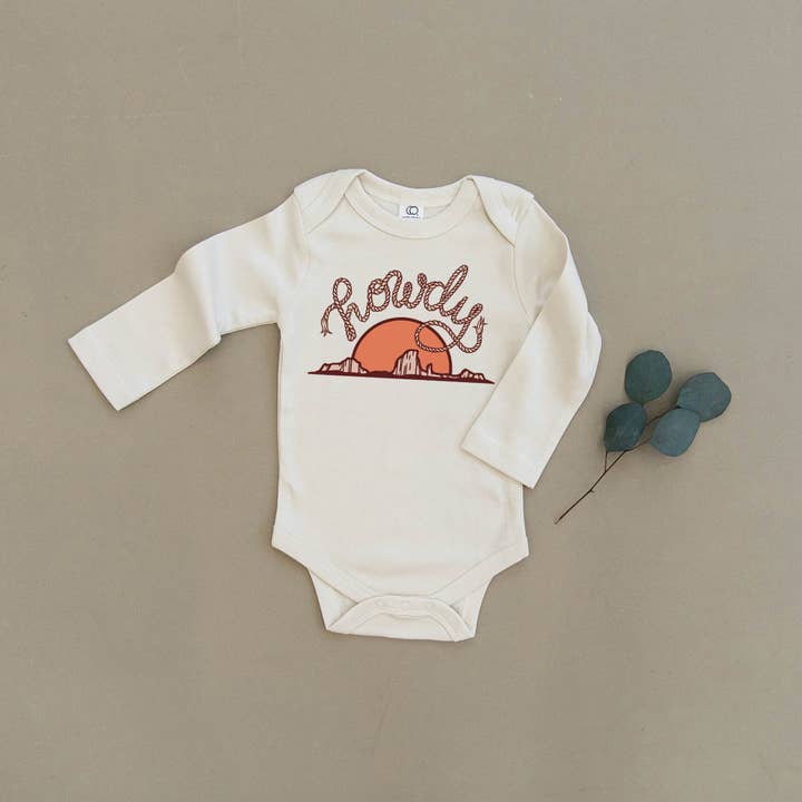 Urban Baby Co. - Wholesale Bodysuit (Non-Footed) - Baby - Howdy Western Organic Baby Onesie & Toddler Tee1