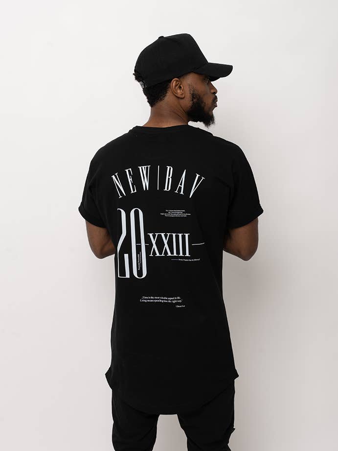 Camisa Oversize NB 20XXIII Preta por atacado de NEW-BAV