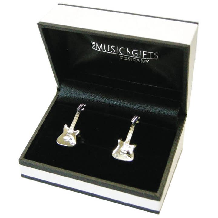 Cufflinks Electric Guitar for wholesale by THE MUSIC GIFTS COMPANY