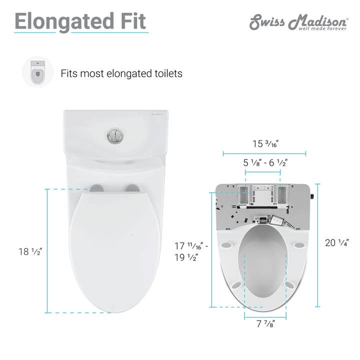Swiss Madison - Wholesale Bathroom Accessory Set - Vivante Smart Toilet Seat Bidet9