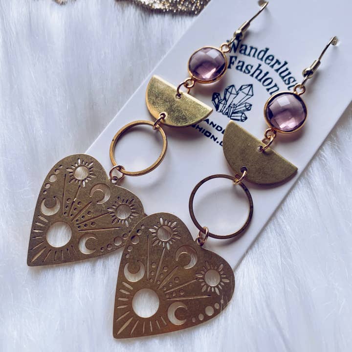 Beating Hearts Earrings for wholesale by Wanderlust Fashion