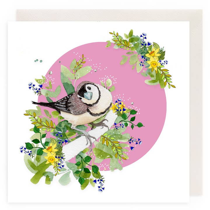Carte ouverte oiseau pour la vente par Clear Creations