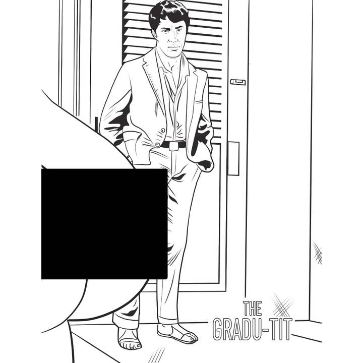 Pink Dark Blue Boobs Boobs Boobs Coloring Book, CB-019 for wholesale on Faire2