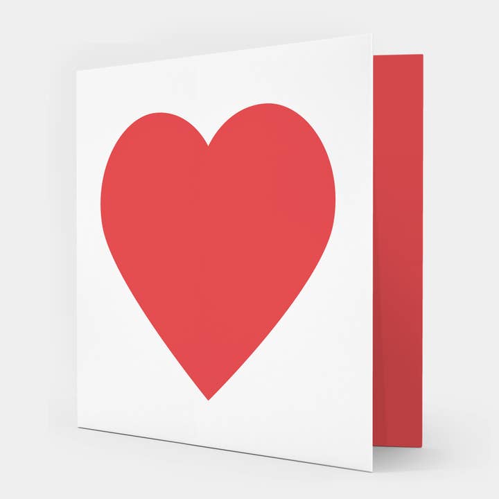 Red Heart Greetings Card por atacado de Showler and Showler