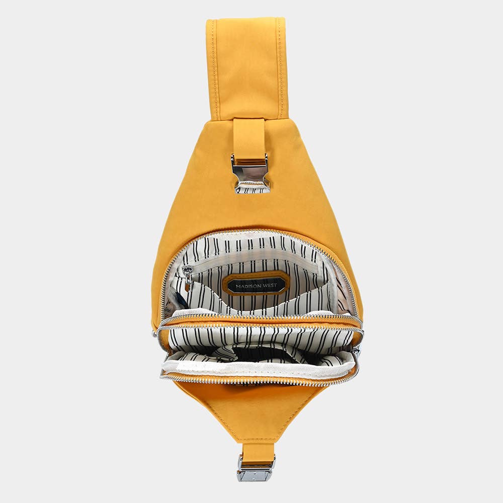 Sensibling Corp. - Wholesale Crossbody Bag - Women's - Adjustable Strap and Zipper Pockets Sleek Sling Backpack5