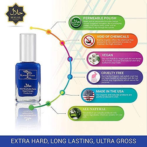 Karma Organic spa - Wholesale Nail Polish - Aziza - Karma Halal Certified Nail Polish Truly Breathable2