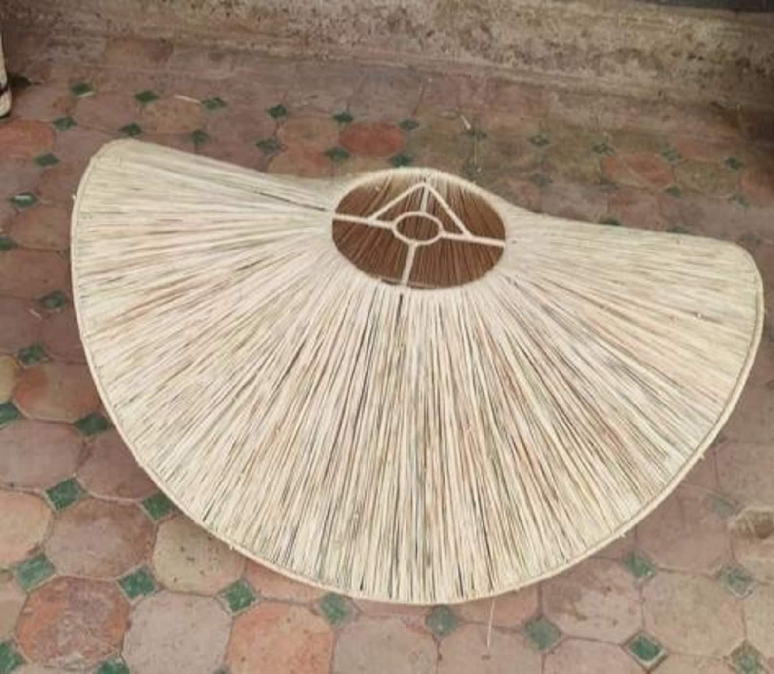 martitec - Vente Lustre/Suspension - Suspension en raphia naturel, lustre en osier naturel3