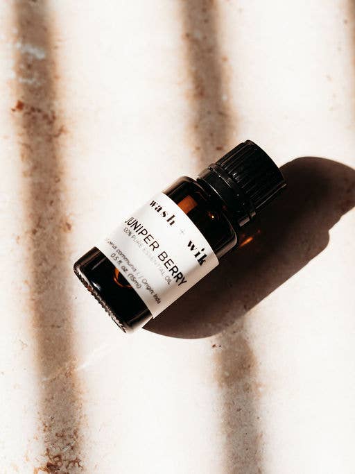 Juniper Berry 100% Pure Essential Oil | 0.5oz Glass Btl for wholesale by Wash and Wik