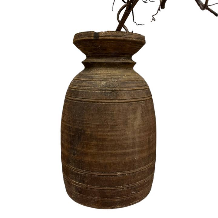 Vase MOULON | goblet - wood for wholesale by Treasure Hunt Amsterdam