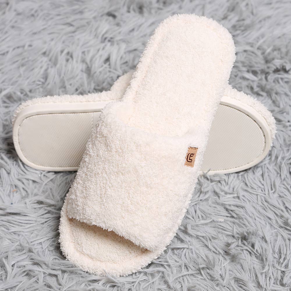 Sensibling Corp. – wholesale Slippers – Women's – Solid Open Toe Soft Home Indoor Floor Slippers
8