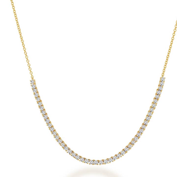 Colar de Ténis Frontal de Diamantes por atacado de Rachel Reid Jewelry