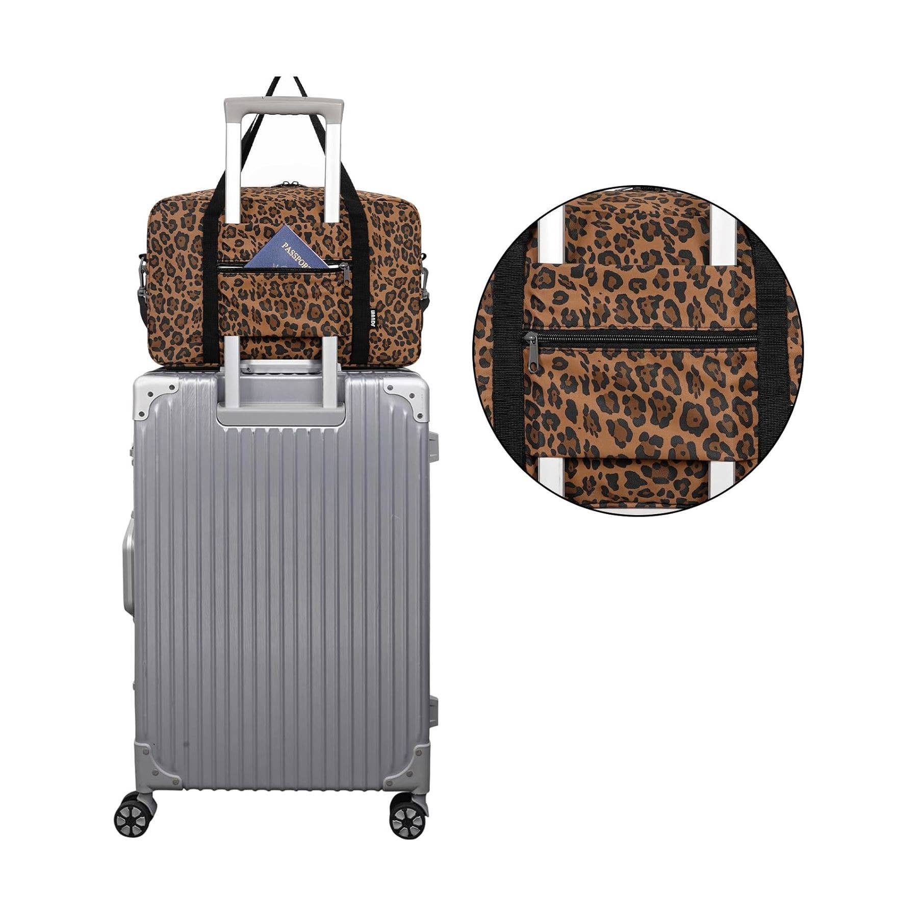 wandf – Saco de viagem - Mulher por atacado – Mala de Viagem Impressa 20L Armazenamento Sob o Assento para Companhias Aéreas8