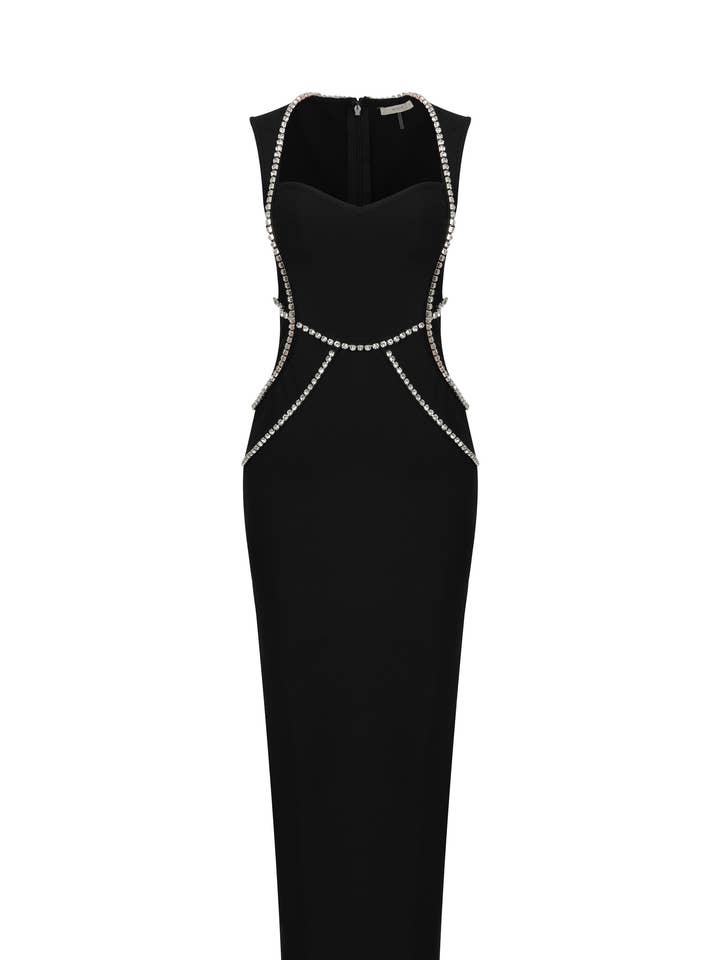 Sleeveless Bandage Dress with Rhinestones for wholesale by RIVIR