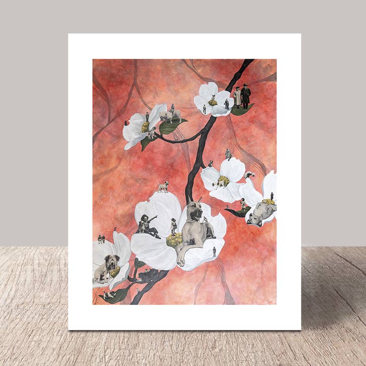 Impression artistique "Dogwood" 11x14 pour la vente par Real Creative Studio