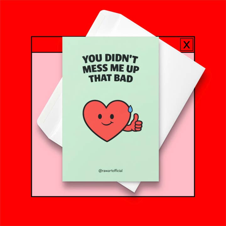 Funny Parent Card: Sarcastic Gratitude, Mother's/Father's Day for wholesale by Hot Mess Paper Co.