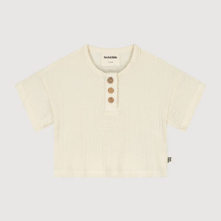 Organic Cotton Muslin T- Shirt S/S for wholesale by Finch & Fable