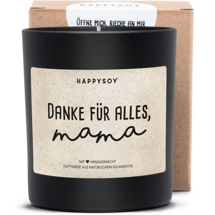 Scented candle | Thank you for everything, mom for wholesale by Happysoy