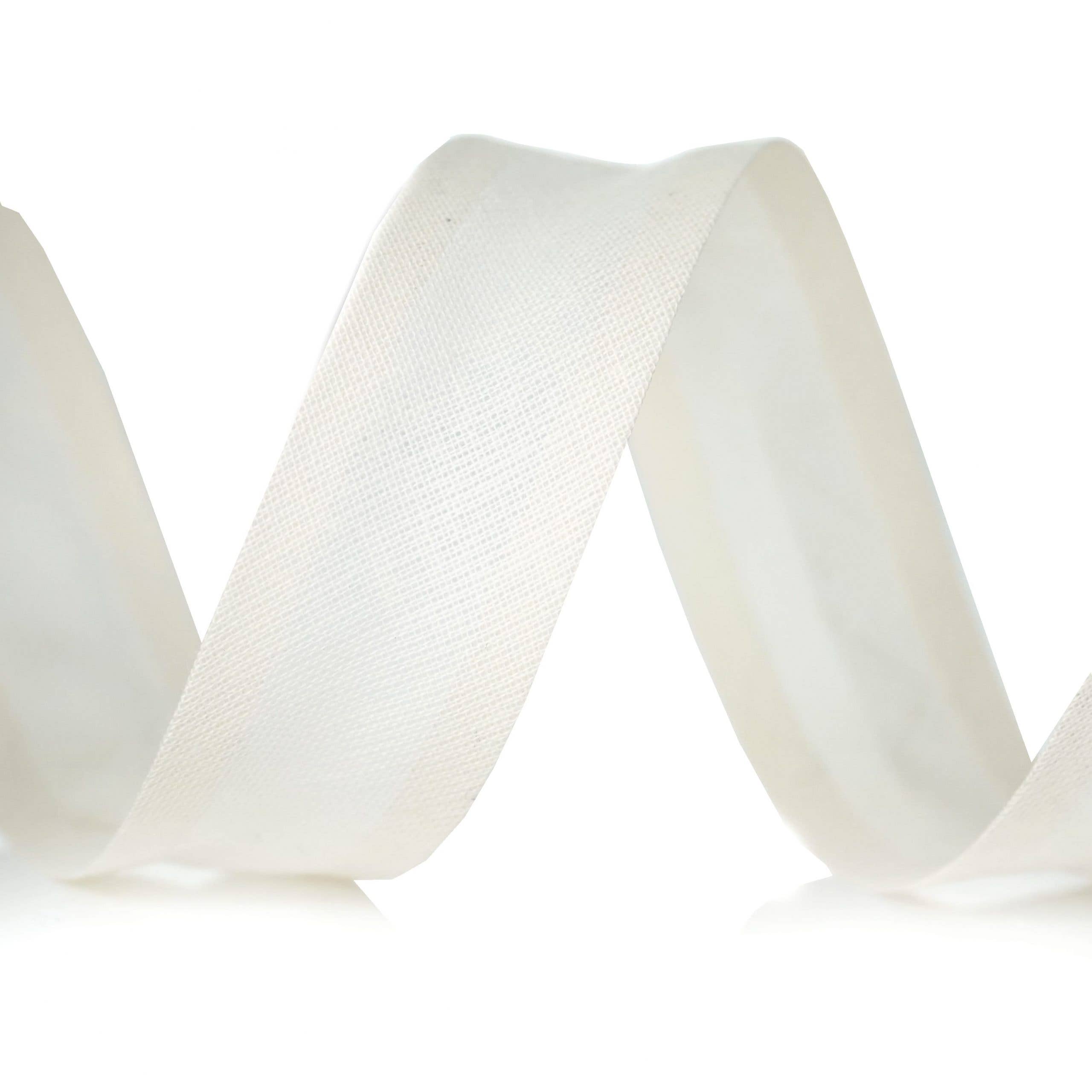 Trimz – wholesale Craft supplies – Cotton Bias Binding 25/5/5mm Colour Ivory 22