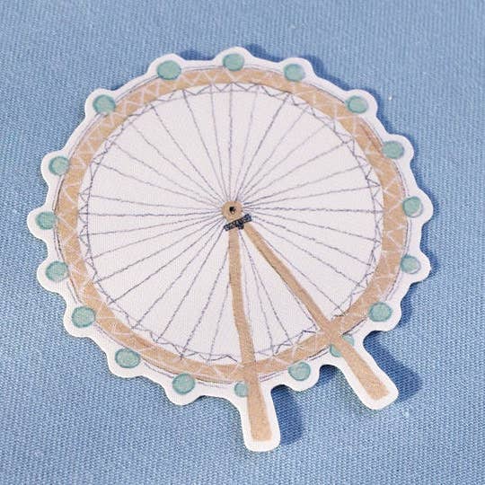 London Eye - Illustrated Sticker for wholesale by Emma Holmes Art