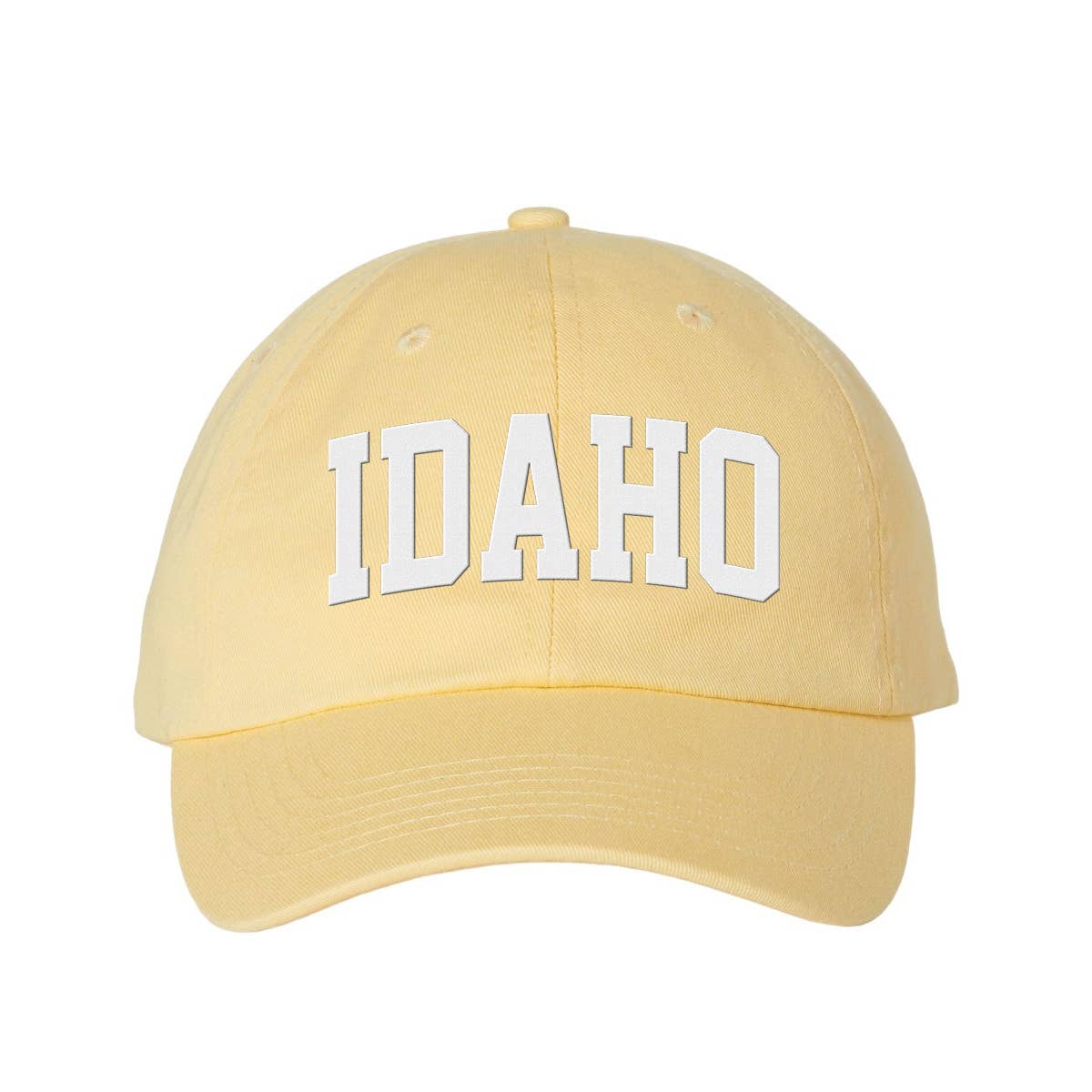 Lucky Luna Apparel - Wholesale Baseball Cap - Unisex - Block Idaho Embroidered Dad Hat