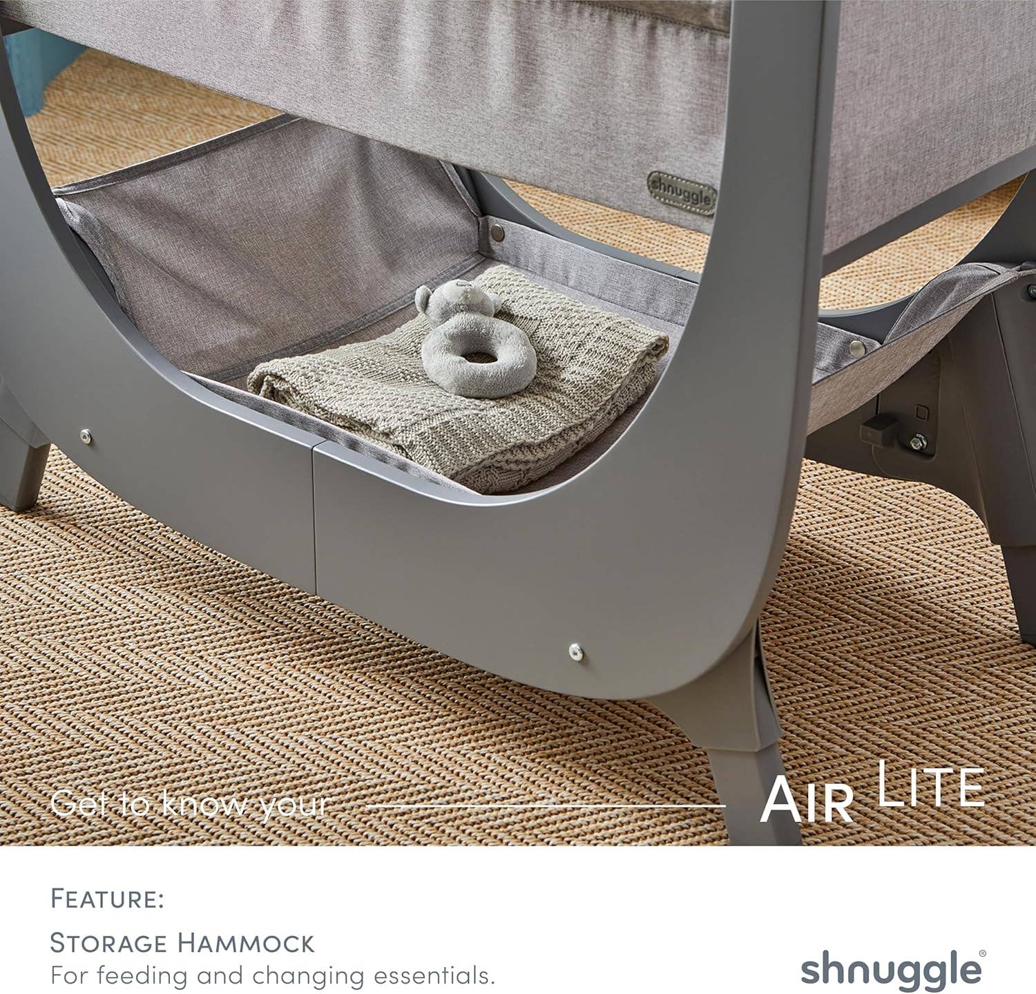 Shnuggle - Wholesale Bassinet - Baby - Shnuggle Air Lite Infant Bedside Bassinet5