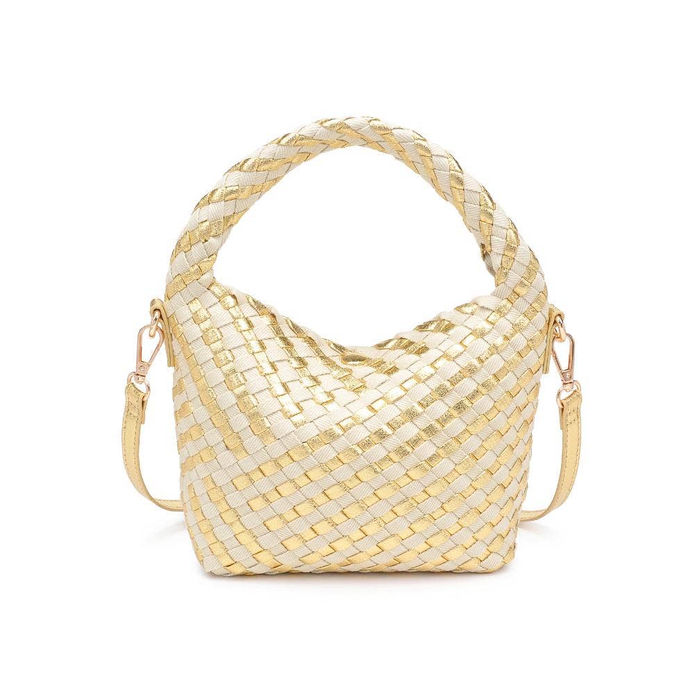 Moda Luxe - Vente Sac à main avec poignée sur le dessus – femme - Sac bandoulière tissé en matériaux mixtes Jessamine13