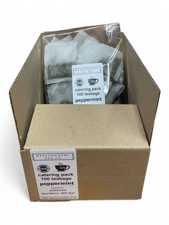100 x Menthe poivrée de restauration - Sachets de thé Time Out pour la vente par Westcountry Tea Co.