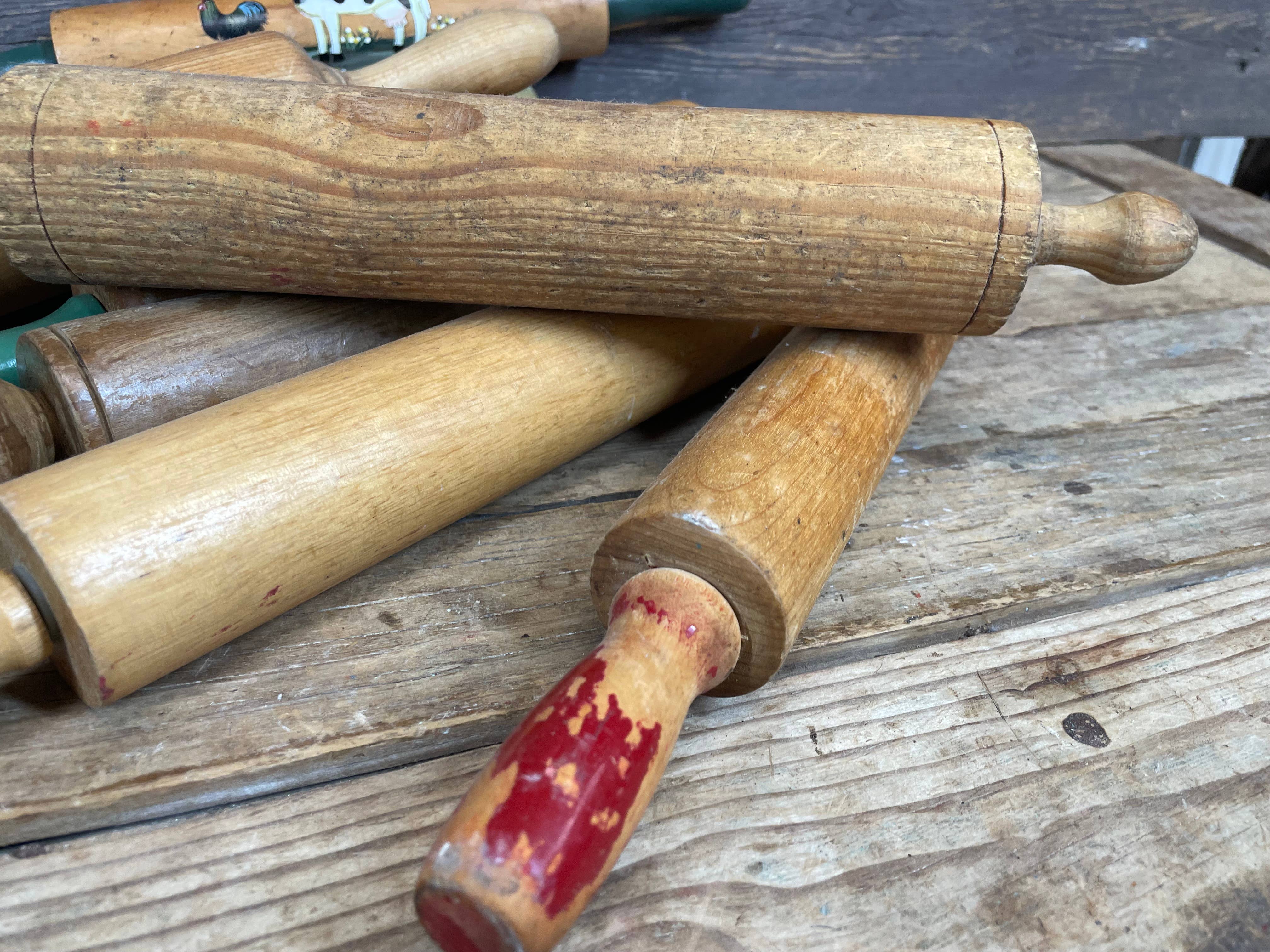 My Amigos Imports - Wholesale Rolling Pin -  Great Buy-Vintage Farmhouse Rolling Pin-ER-Assorted1