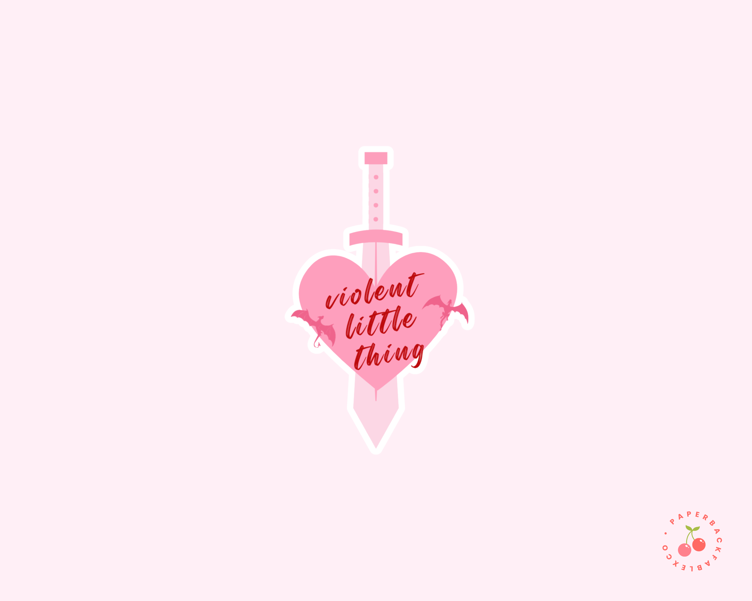 Paperback Fable & Co. - Wholesale Phone & Laptop Stickers - Violent Little Thing - Stickers0