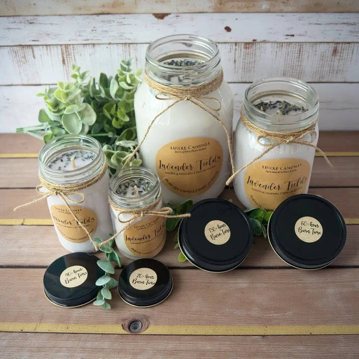 LUXXE Candles - Venta al por mayor Velas en tarros - Vela en Tarro de Campos de Lavanda | Vela de Soja Orgánica2