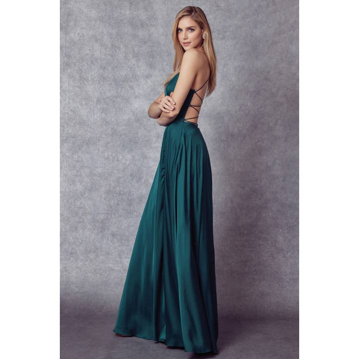 Juliet - Wholesale Gown - Women's - A-LINE SIDE SLIT SKIRT EVENING FORMAL DRESS