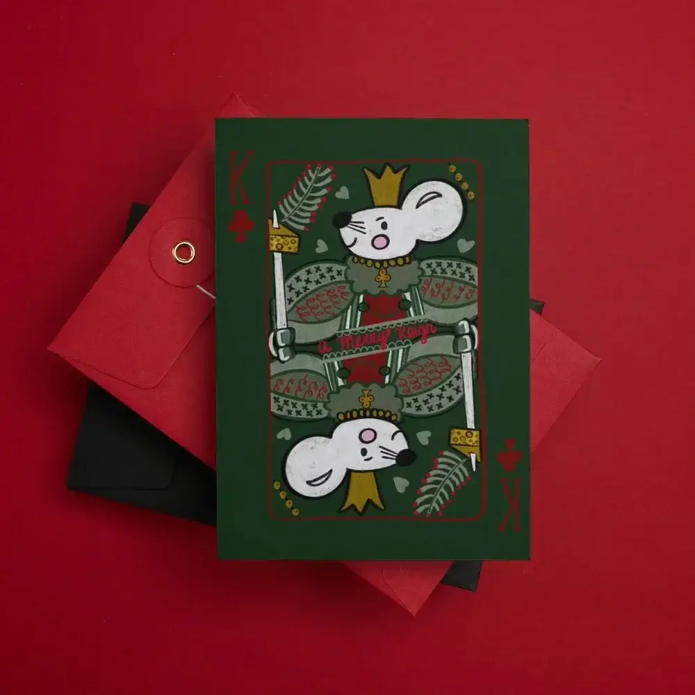 Puckleberry Finn - Wholesale Christmas Card - Mouse King Christmas Card1